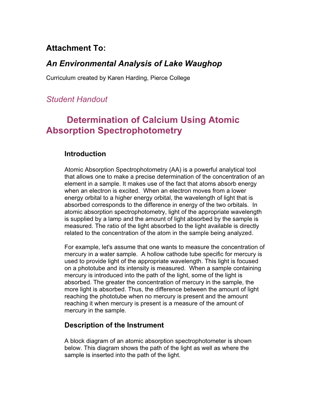 An Environmental Analysis of Lake Waughop s2