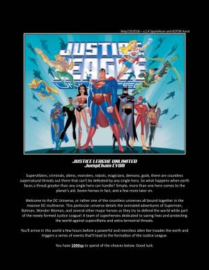 JUSTICE LEAGUE UNLIMITED Jumpchain CYOA