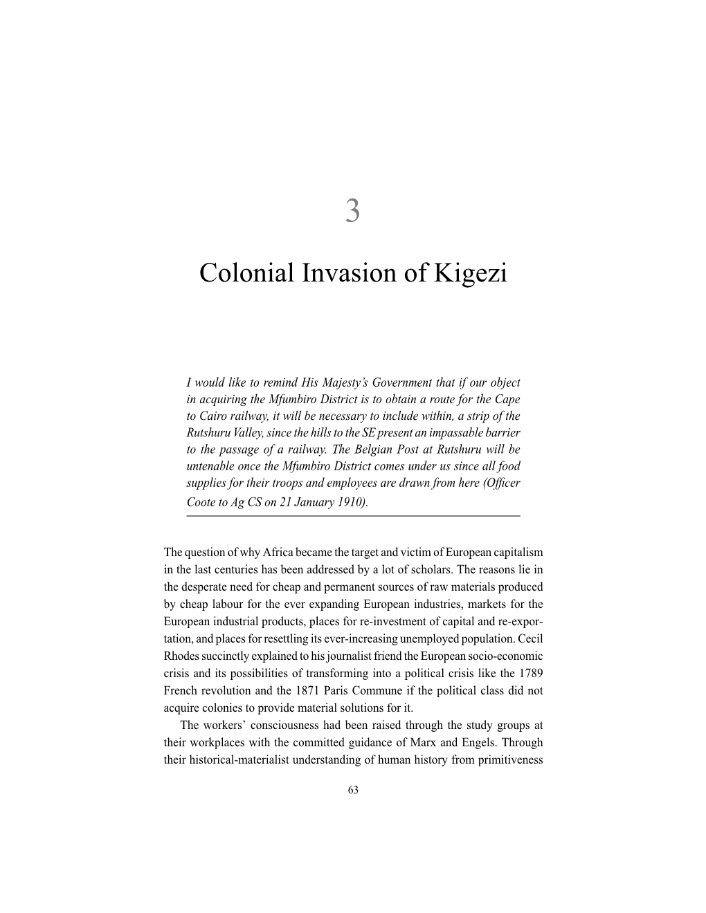 Colonial Invasion of Kigezi