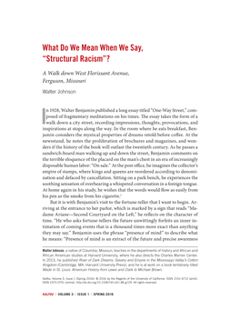 "What Do We Mean When We Say, 'Structural Racism'?" [Pdf]