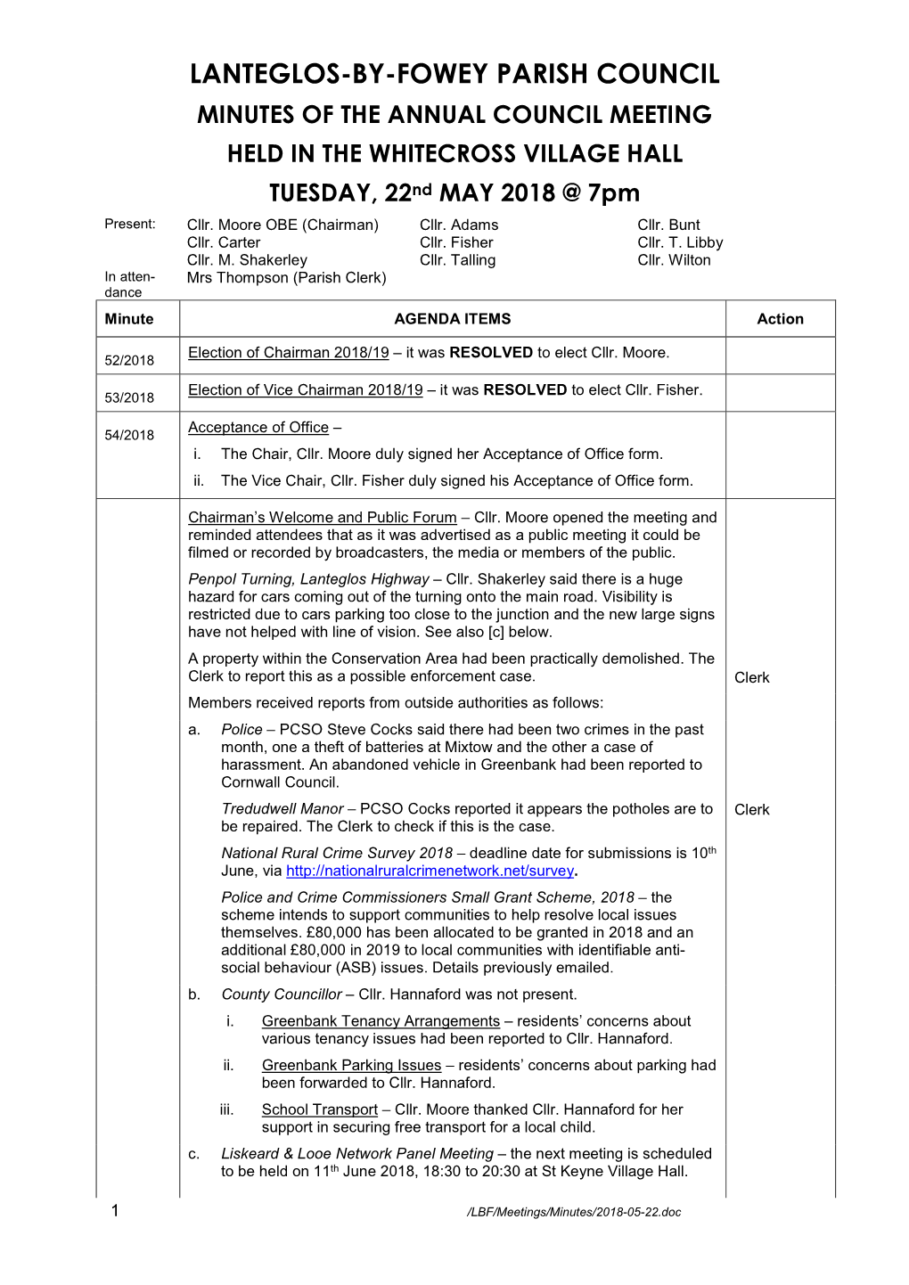 Lanteglos by Fowey Parish Council