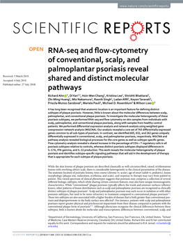 RNA-Seq and Flow-Cytometry of Conventional, Scalp, And
