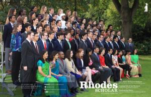Rhodes Scholar Magazine? 62 Please Get in Contact with the Profile: Sheila Partridge SCHOLAR Editor; She Will Be Delighted 21St Century Leadership to Hear from You