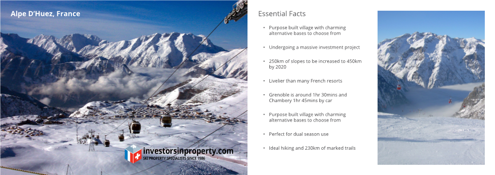 Essential Facts Alpe D'huez, France