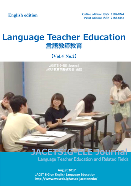Language Teacher Education JACETSIG-ELE Journal
