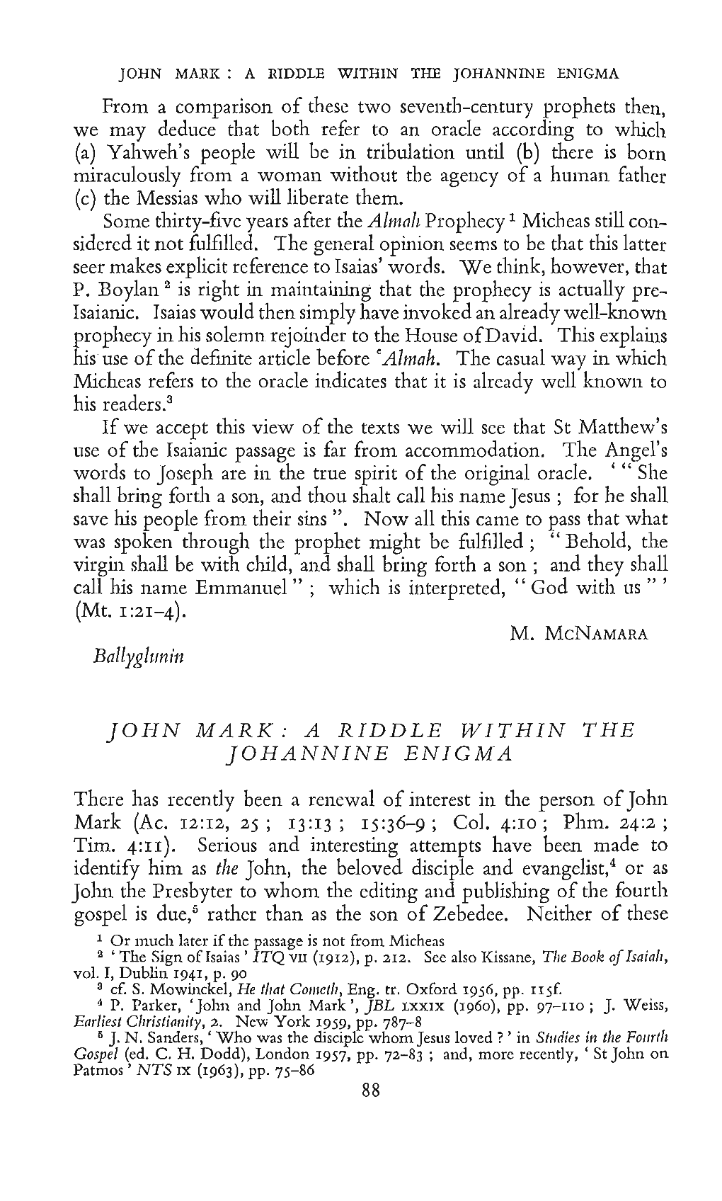 John Mark: a Riddle Within the Johannine Enigma