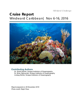 Cruise Report Windward Caribbean| Nov 6-16, 2016
