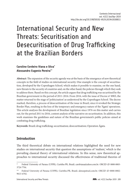 Securitisation and Desecuritisation of Drug Trafficking at the Brazilian