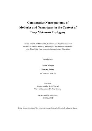 Comparative Neuroanatomy of Mollusks and Nemerteans in the Context of Deep Metazoan Phylogeny