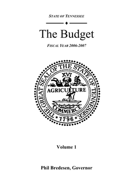 The Budget, Fiscal Year 2006-2007