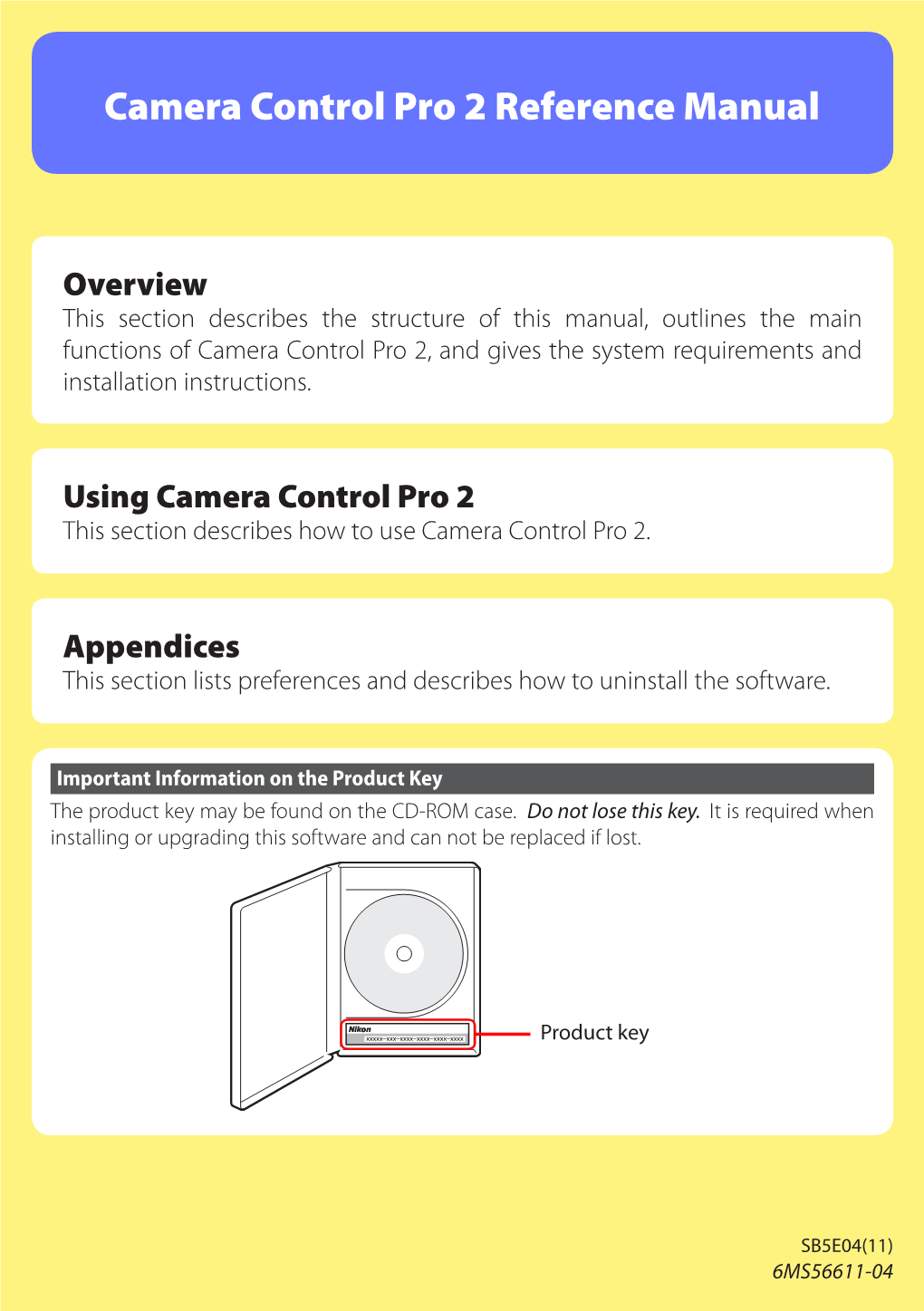 Camera Control Pro 2 Reference Manual