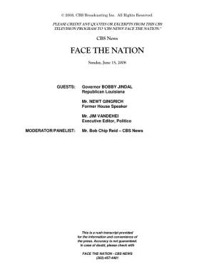 Face the Nation."