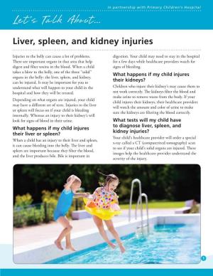 Liver, Spleen, and Kidney Injuries