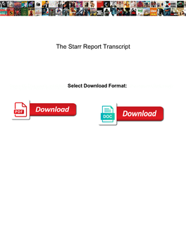 The Starr Report Transcript