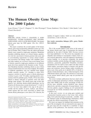The Human Obesity Gene Map: the 2000 Update