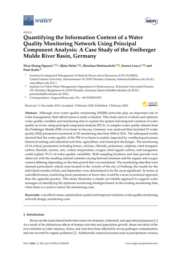 Quantifying the Information Content of a Water Quality Monitoring Network