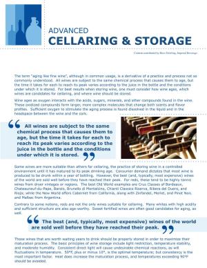 Cellaring & Storage
