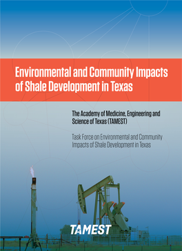 Environmental and Community Impacts of Shale Development in Texas
