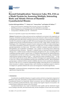 Beyond Eutrophication: Vancouver Lake, WA, USA As a Model System for Assessing Multiple, Interacting Biotic and Abiotic Drivers of Harmful Cyanobacterial Blooms