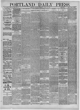 Portland Daily Press: August 25,1883