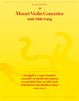 Mozart Violin Concertos with Vilde Frang