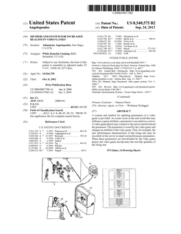 (12) United States Patent (10) Patent No.: US 8,540,575 B2 Angelopoulos (45) Date of Patent: Sep