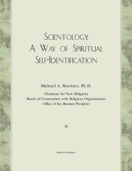 Scientology: a Way of Spiritual Self-Identification