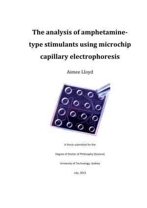The Analysis of Amphetamine-Type Stimulants Using Microchip Capillary