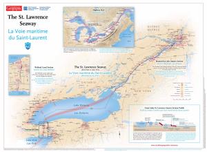 The St. Lawrence Seaway a R S C Johnstown Thorold E Welland Canal Section the St