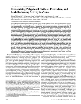 Reexamining Polyphenol Oxidase, Peroxidase, and Leaf-Blackening Activity in Protea