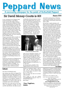 Sir David Money-Coutts Is