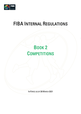 Fiba Internal Regulations Book 2 Competitions