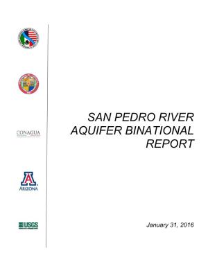 San Pedro River Aquifer Binational Report
