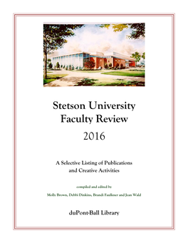 Faculty Review 2016