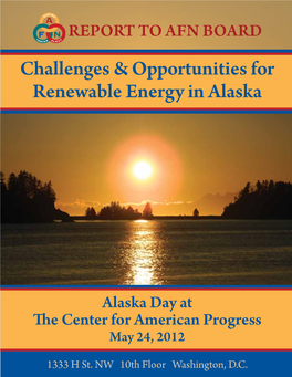 Challenges & Opportunities for Renewable Energy in Alaska