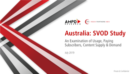 Australia SVOD Study Was Conducted As an Interactive Online Survey