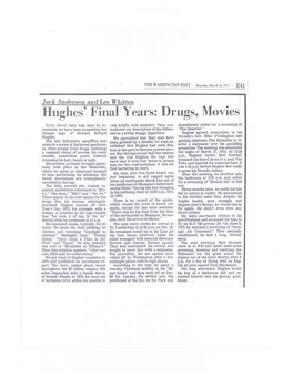 Hughes' Final Years: Drugs, Movies
