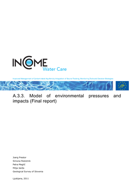 A.3.3. Model of Environmental Pressures and Impacts (Final Report)