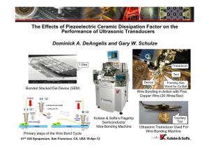 The Effects of Piezoelectric Ceramic Dissipation Factor on the Performance of Ultrasonic Transducers