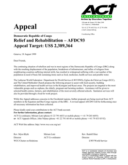 ACT DRC Appeal