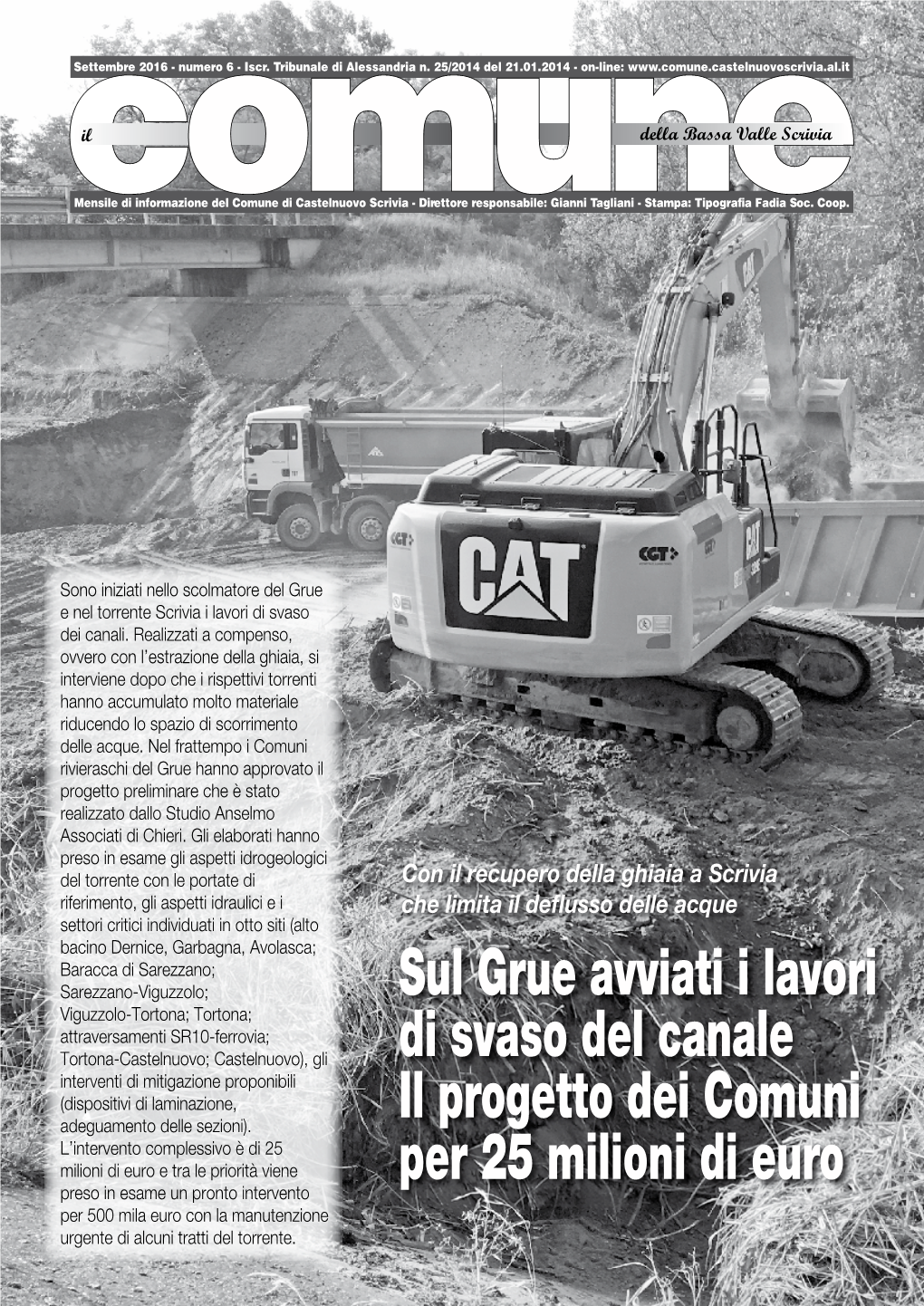 Sul Grue Avviati I Lavori Di Svaso Del Canale Il Progetto Dei Comuni Per 25 Milioni Di Euro