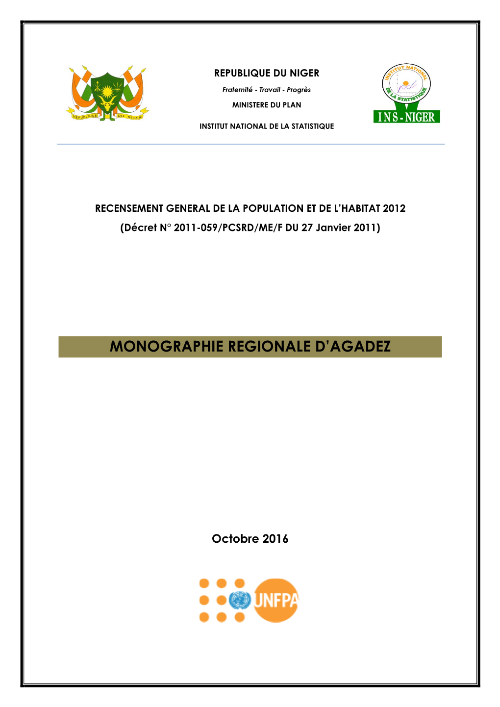 Monographie Regionale D'agadez