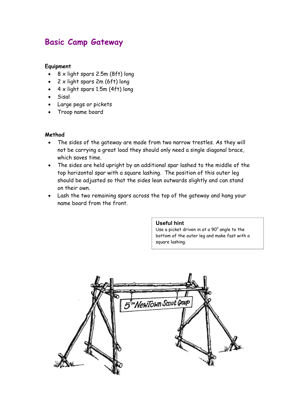 Simple Camp Gateway