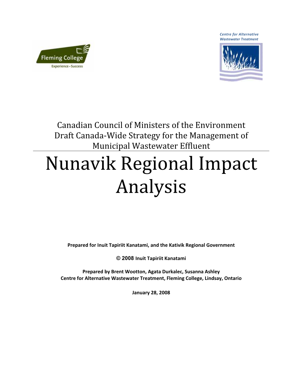 Nunavik Regional Impact Analysis