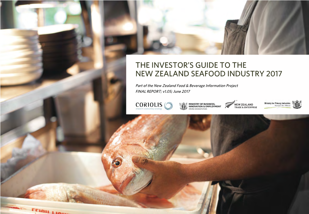 NZ Seafood 2017 New Zealand Seafood Industry Overview