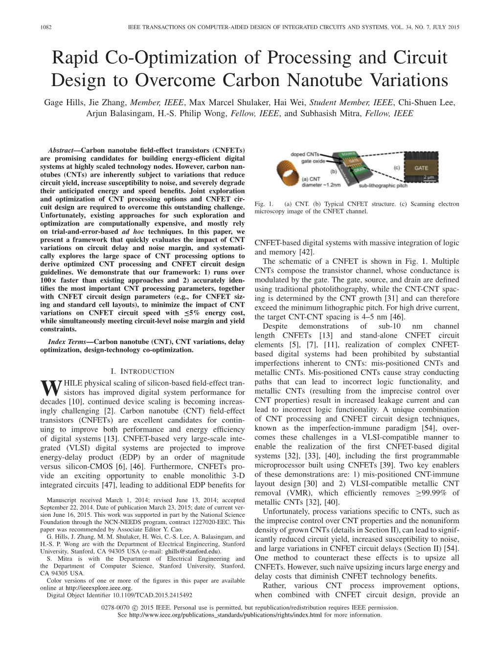 Rapid Co-Optimization of Processing and Circuit Design to Overcome