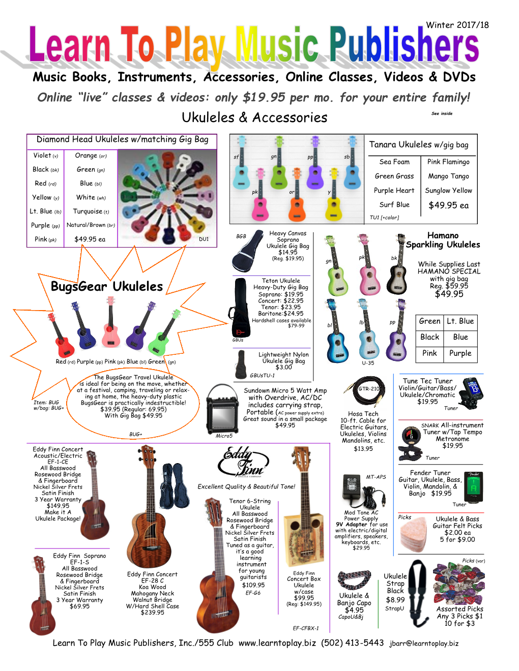 Ukuleles & Accessories