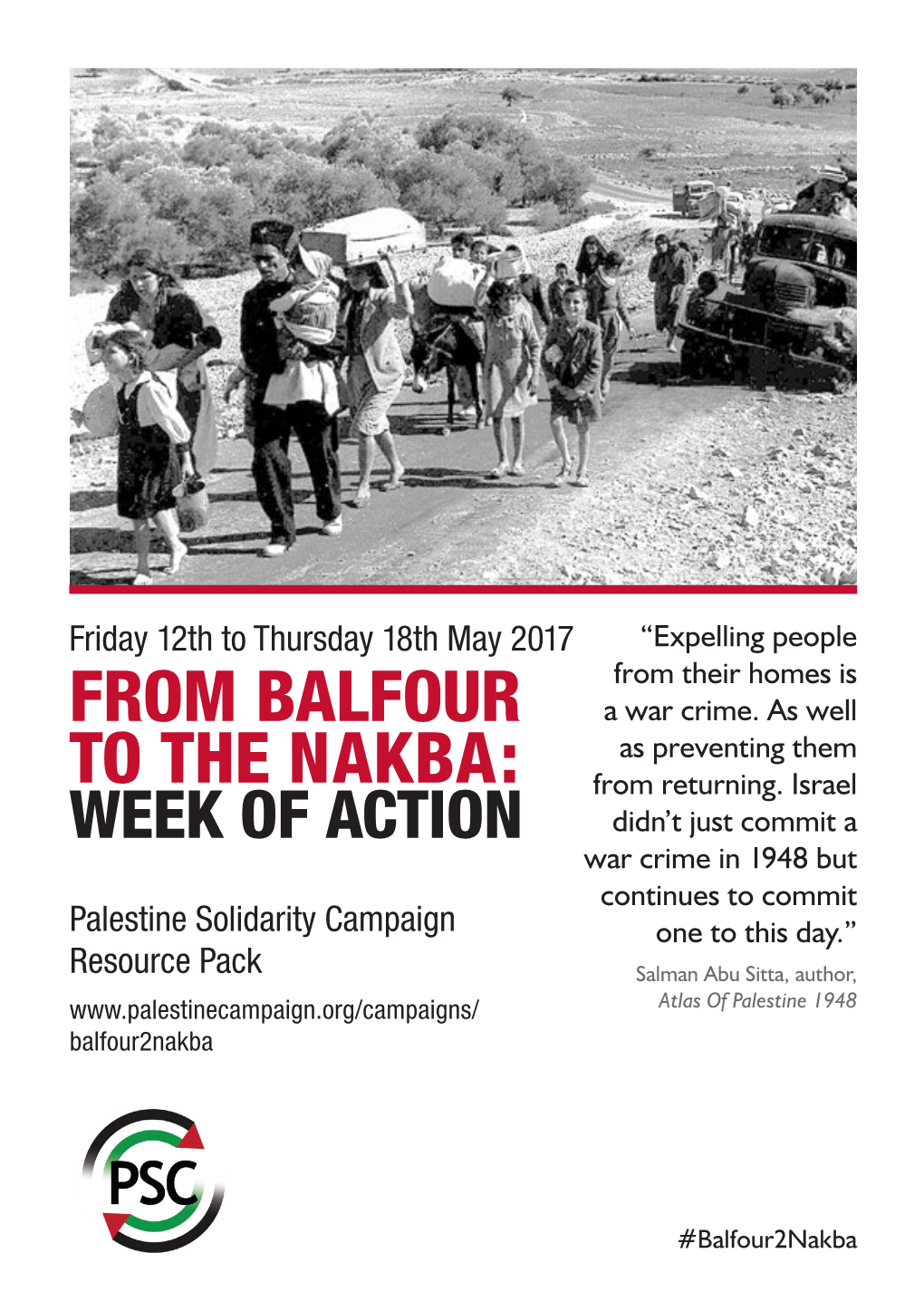 From Balfour to the Nakba