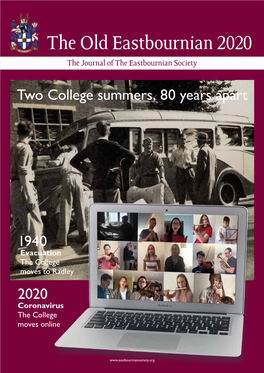 The Old Eastbournian 2020 the Journal of the Eastbournian Society