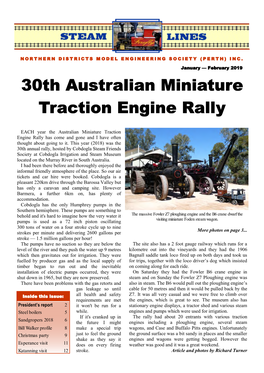 30Th Australian Miniature Traction Engine Rally